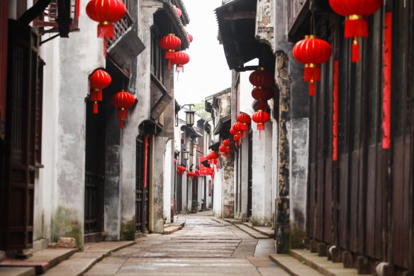 Altstadt von Suzhou mit Möglichkeiten zum Shoppen