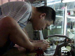 Wang Jianhai bei der Arbeit