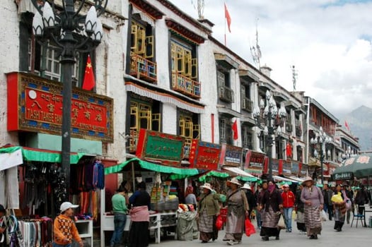 Barkhor-Straße Lhasa, Tibet