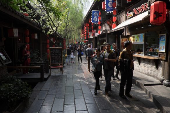 Jinli - eine der traditionellen Straßen Chengdus