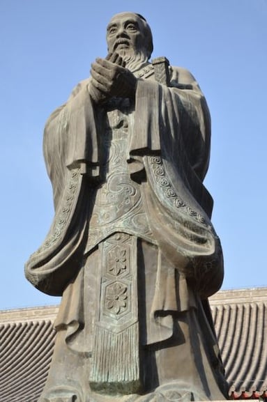 Konfuzius Statue in Peking, China