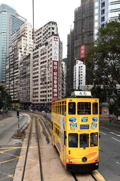 Ding Ding (Straßenbahn) in Hongkong, China