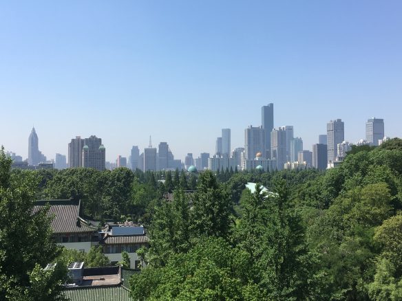Auf der Aussichtsplattform in Nanjing