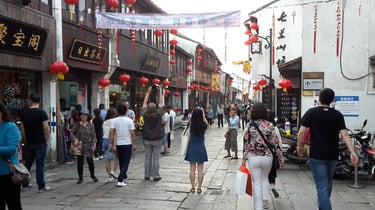 Shantang Street – Haupteinkaufsstraße in Suzhou