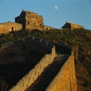 Sonnenuntergang auf der Großen Mauer