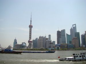 Ausblick auf Pudong in Shanghai