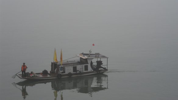 Emsige Müllboote auf dem Yangtze