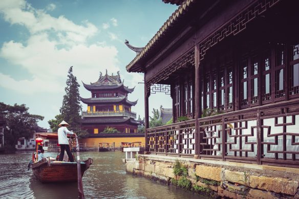 Eines der ältesten Wasserdörfer Chinas: Zhujiajiao