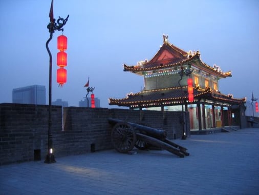 Xians vollständig erhaltene Stadtmauer.
