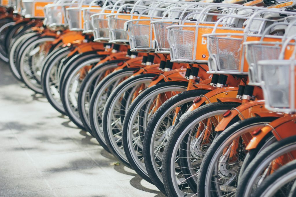 Der öffentliche Verkehr in China: Fahrräder